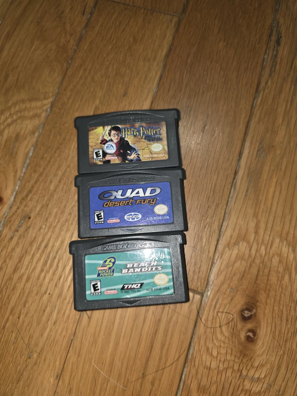 VINTAGE LOT GAMES Nintendo Game Boy Advance Harry Potter Quad Desert Fury Beach